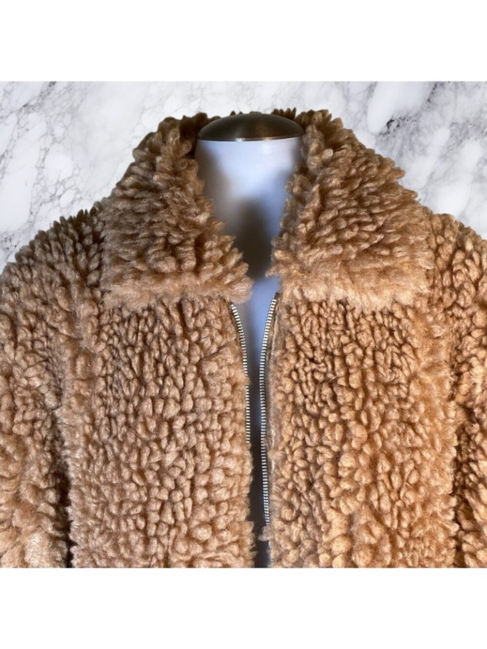 MORE TO COME Indira Teddy Jacket - Camel - Picture 5 of 12